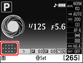 尼康D5000 对焦点信息显示