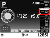 尼康D5000 ISO信息显示